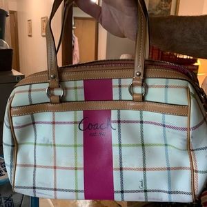 Coach Plaid Purse